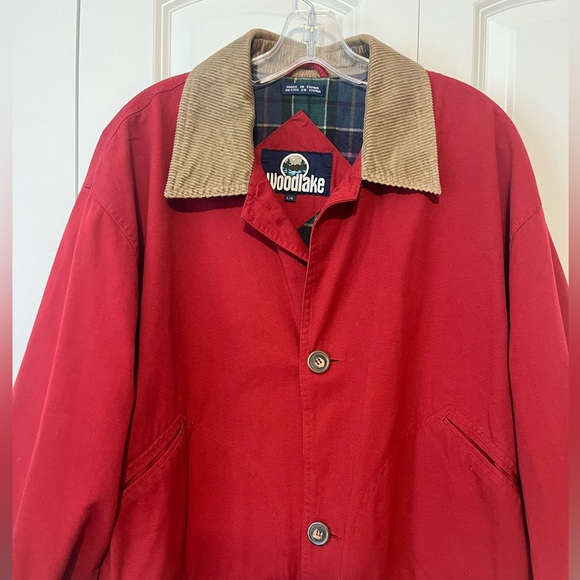 90's Woodlake Red Barn Coat Chore Jacket Men's LG (women’s L/XL) - Picture 2 of 8